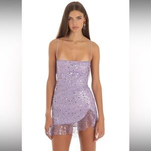 Purple Sequin Dress from Lucy in the Sky - NWT